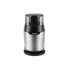  Кофемолка Centek CT-1362 сталь 200Вт, 60гр, стальн стакан, стальн чаша, прозрачная крышка 