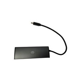  Разветвитель USB-C Digma HUB-4U2.0-UC-B 4порт. черный 