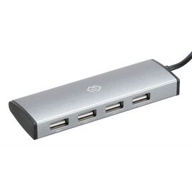  Разветвитель USB-C Digma HUB-4U2.0-UC-DS 4порт. серебристый 