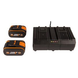  Набор WORX WA3611 Двойное зарядное устройство WA3883 + 2 аккумлятора 4 