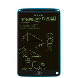  LCD планшет для заметок и рисования Maxvi MGT-02 blue 