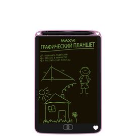  LCD планшет для заметок и рисования Maxvi MGT-01 pink 