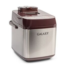  Хлебопечь Galaxy Line GL 2700 коричневый/серебро, 600 Вт, вес выпечки 500 и 750г, ЖК-дисплей, 19программ 