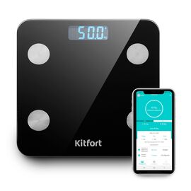  Весы напольные Kitfort КТ-805 черный 